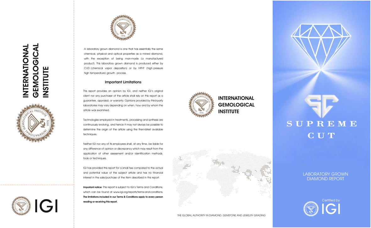 Exclusive Certificate — Stone Documentation for Lab Grown Diamonds