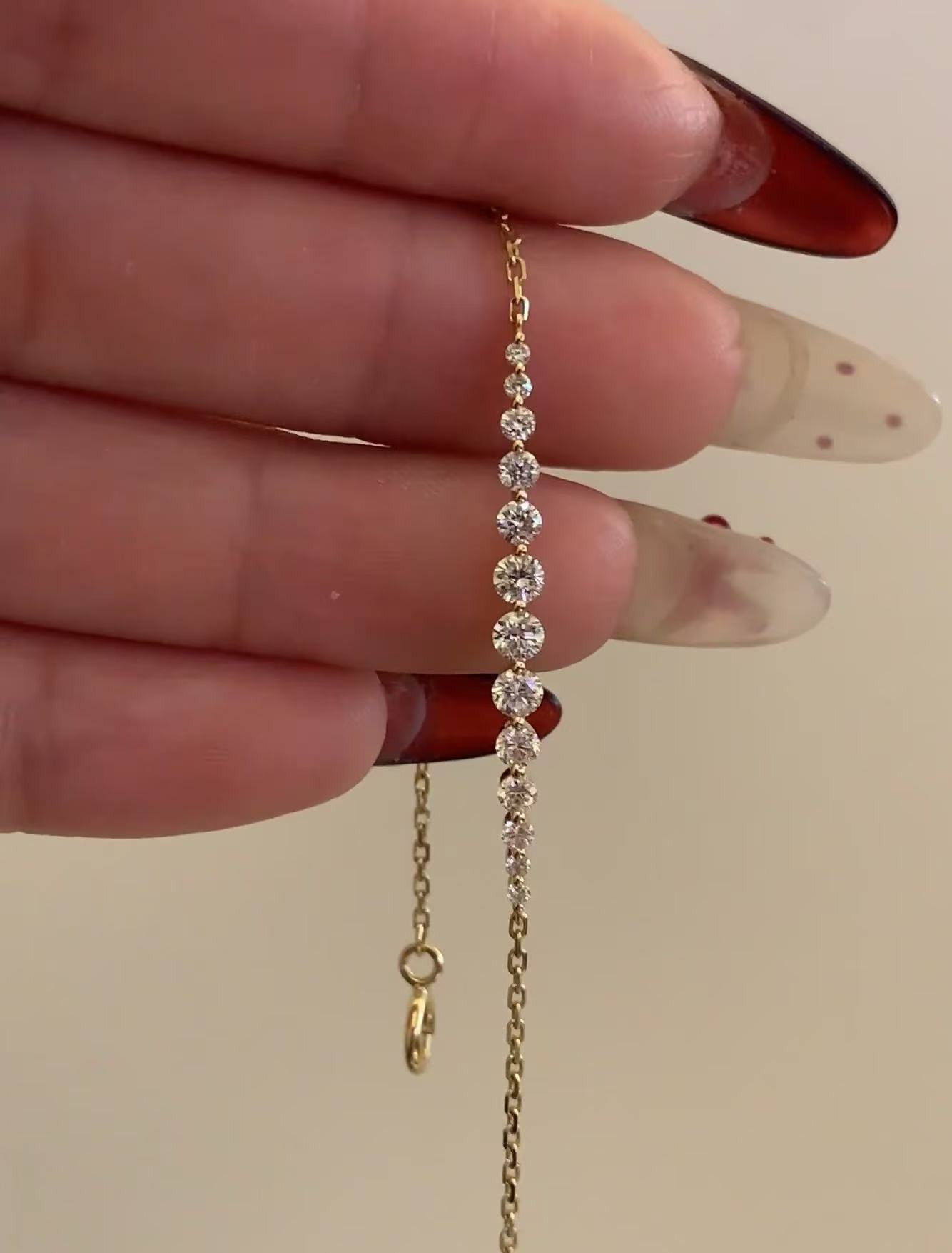 Sterling Silver Lab Grown Diamond Bracelets — 925 Silver Bracelet Manufacturer