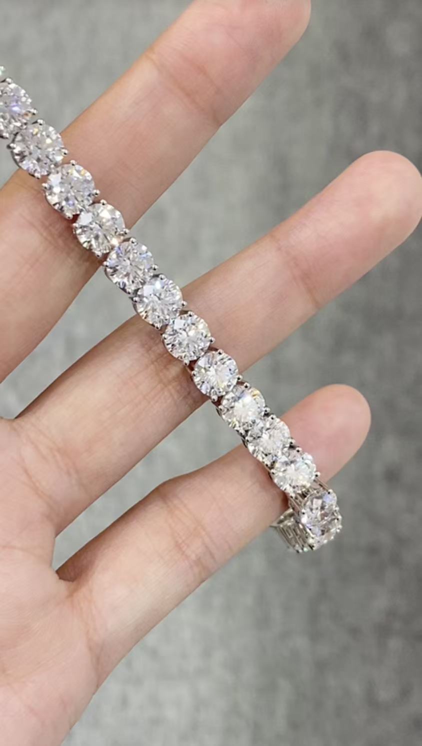 Sterling Silver Lab Grown Diamond Bracelets — 925 Silver Bracelet Manufacturer