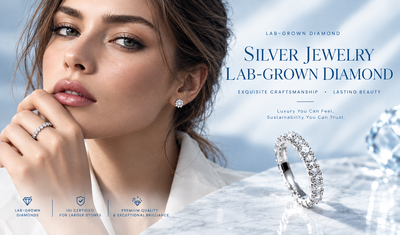 Sterling Silver Lab Grown Diamond Necklaces — 925 Silver Necklace Manufacturer